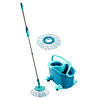 CLEAN TWIST Disc Mop Ergo Mobile Wischmopp-Set mit Ersatzkopf LEIFHEIT 52102+52104