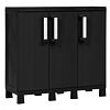 Garage Midi Trio Low Aufbewahrungsschrank, schwarz TOOMAX Z0218RAA04100
