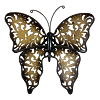 Schmetterling Metall braun beige klein 26 x 24 cm Prodex A00569