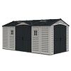 Apex Pro Gartenhaus 12 m² + Bodenkonstruktion, Vinyl, grau/anthrazit DURAMAX 40216