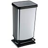Paso Mülleimer 40 l, Silber ROTHO 1754111005