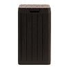 Rio Garden Gartenabfallbehälter 80 l, Kunststoff, Braun TOOMAX Z0480RAA03500