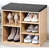 Schuhregal mit Sitz 51,5 x 48 x 29,5 cm, Dekor Eiche KESPER 15925