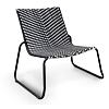 Elvdal Gartenstuhl, Stahl/Polyrattan, schwarz/weiß NOELA 3457079
