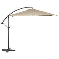 Free Pole Sonnenschirm seitlich ø 300 cm, Beige ROJAPLAST 607/75