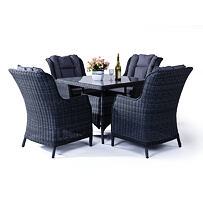 Regina Gartenmöbel-Set, Anthrazit ROJAPLAST 1076