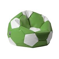 Sitzsack Fußball XL 90 cm grün-weiß
