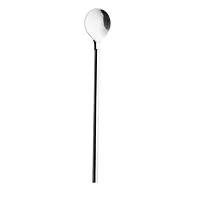Cocktaillöffel mit Trinkhalm 2 Stück + Reinigungsbürste, Edelstahl ORION 144602
