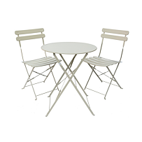 BISTRO-Set Metall beige Rojaplast 609/21