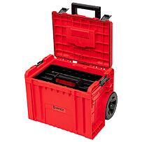 QBRICK SYSTEM PRO Cart 2.0 Rot Ultra HD Werkzeugkoffer mit Rädern