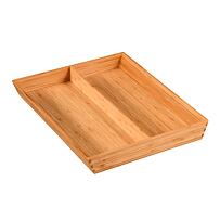 Besteckkasten, 2 Fächer, 35 x 43 x 5 cm, Bambus KESPER 58086