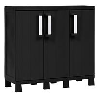 Garage Midi Trio Low Aufbewahrungsschrank, schwarz TOOMAX Z0218RAA04100