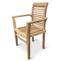 Stucking/New Stapelbarer Gartenstuhl, Teak, hellbraun NOELA 345745