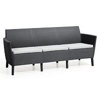 Salemo 3 seater Sofa - graphit KETER 244100