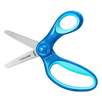 Kinderschere mit abgerundeter Spitze 13 cm - glitzerblau FISKARS 1064073