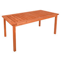 Sorrento Gartentisch 130 x 77 cm, braun ROJAPLAST 353/2