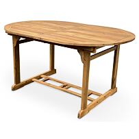 Viet Ausziehbarer Gartentisch, 150/200 x 100 cm, Akazie, braun NOELA 345188