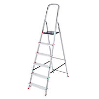 Trittleiter 5+1, aus Aluminium VENBOS VEN.3060