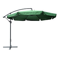 Exclusive Seiten-Sonnenschirm ø 300 cm, grün ROJAPLAST 90/1