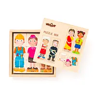 Puzzle Menschen und Berufe aus aller Welt, in Holzbox, 36 Teile WOODY 102190329
