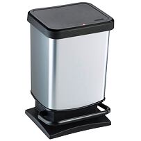 Paso Mülleimer 20 l, silber ROTHO 1754011005