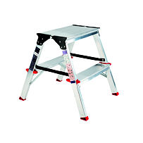 Beidseitige Trittleiter 2×2 Sprossen, Aluminium VENBOS VEN.3302