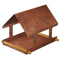 Nido Vogelhaus 30 x 25 x 23 cm, Cortenstahl CORGARDEN 1039