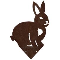 Gartendekoration Hase 36 x 23 cm, Corten CORGARDEN 1072