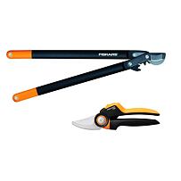 Bypass-Gartenschere M P921+Rollgriff-Schere Fiskars 1057173+1000584