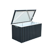 Metall-Gerätebox 134 x 72 x 73 cm, 585 L - antrazit DURAMAX 71051