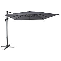 Cantilever Seitenmarktschirm 270 × 270 cm, Graphit ROJAPLAST 607/81