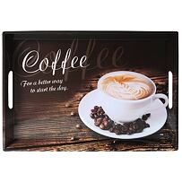 Serviertablett, 50 x 35 x 4,5 cm, Motiv Kaffee KESPER 77397