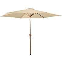 Wood neigbarer sonnenschirm  ø 300 cm, beige ROJAPLAST 607/305