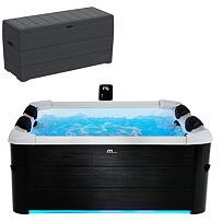 SET Oslo F-OS063W Whirlpool 850 l MSPA + Durabox Gartenbox 270 l