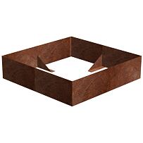 Alto Hochbeet 148 x 148 x 36 cm, corten CORGARDEN 1013