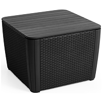 Luzon Tisch + Box, Graphit ALLIBERT 223932