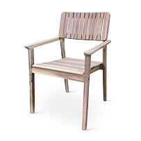 Lucy Premium Gartenstapelstuhl, Akazie, grau NOELA 34521123