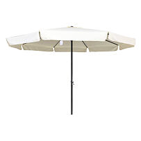 Standart Sonnenschirm ø 400 cm, weiß ROJAPLAST 90/15