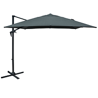 Roja Deluxe Sonnenschirm seitlich 270 × 270 cm, grau ROJAPLAST 607/99