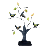 Baum mit Vögeln Metall groß 57 x 45 cm Prodex A00652