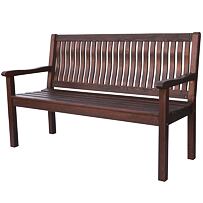Boston FSC Bank 150 cm, dunkelbraun ROJAPLAST 415/3