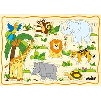 Puzzle auf der Platte „Kindermotive“, 12 Teile WOODY 102190252