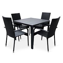 Garten-Essgruppe – Tisch Viking M + 4x Stuhl Paris NOELA 34570493