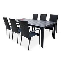 Garten-Essgruppe – Tisch Viking XL + 6x Stuhl Paris NOELA 802000024016