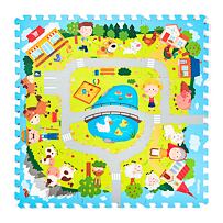 Schaumstoff-Puzzle Dörfer, 9 Stück Plastica 105591651