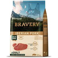 Dog ADULT large/medium Hundefutter 4kg - Iberisches Schweinefleisch BRAVERY 1003511