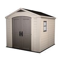 Factor Gartenhaus 8x8, 257 x 243 x 255 cm, beige KETER 209875