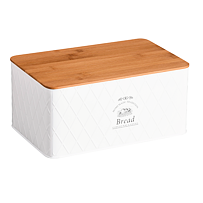 Brotkasten mit Schneidebrett, 28 x 18 x 13 cm, weiß KESPER 18046