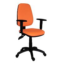 Bürostuhl 1140 ASYN mit Armlehnen - orange Antares