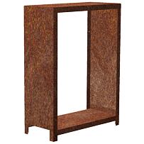 Stora Garten-Holzlager 120 x 80 x 40 cm, corten CORGARDEN 1037